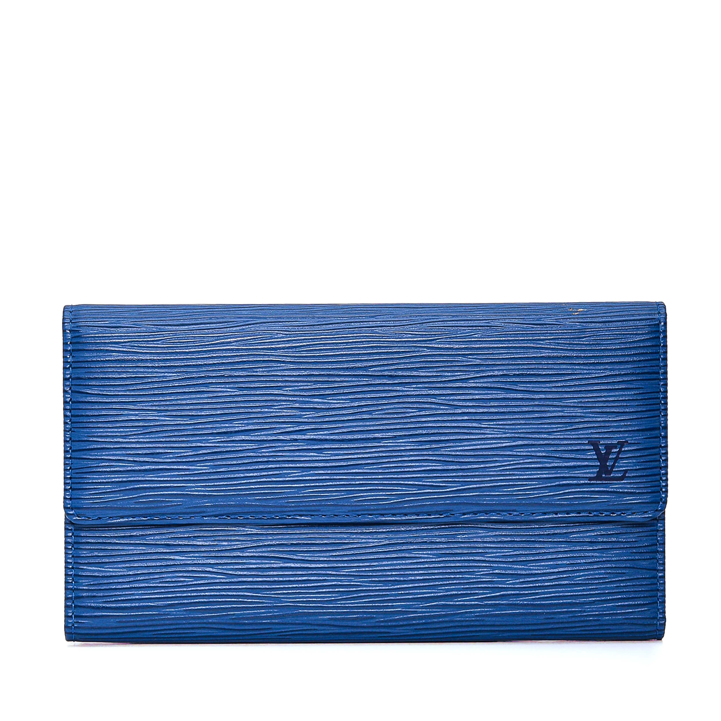 Louis Vuitton - İndigo Epi Leather Sarah Wallet